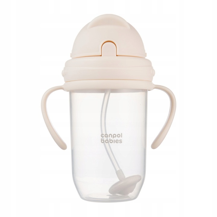 Canpol Baby |  Rietjesbeker met Handvaten | met Flip-top verzwaard rietje  | 270ml