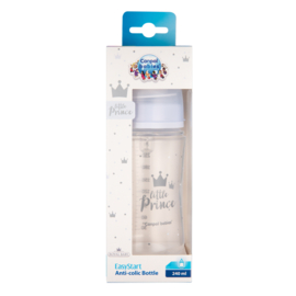 Canpol Babies | Little Prince |  Easy Start Anti-Koliek babyfles | blauw | 3m+ | 240ml |
