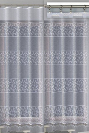 Wisan  Fifi jacquard vitrage Gordijn 320 x  250 cm - Curtains  - hoogwaardig jacquardgordijn- wit-