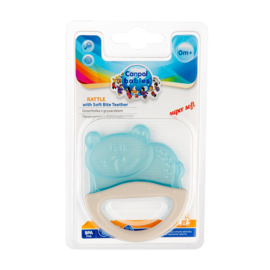 Canpol Babies |  Dieren | rammelaar met bijtring |  0+ m |  Beer |