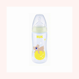 NUK - First choice - koala-  babyfles  0-6 maanden - maat M -300 ml
