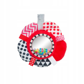 Canpol babies Interactive Spiraal to the Crib / Kinderwagen ZIGZAG rood 0m+ Rood