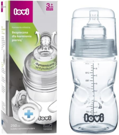 LOVI Zelf sterilisatie babyfles 3+ m, 250 ml