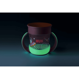 NUK | Mini Magic Cup Night | drinkbeker | 360° | 6+ m | oplichtend in het donker | 160 ml | roze