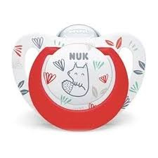 NUK  Expert |  Rode siliconen fopspenen  | 18-36 maanden |  2st. set |