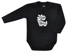 Koala Baby- SLEEPY SAURUS- romper met lange mouwen  - 100 % katoen- zwart