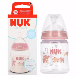 NUK  | First Choice |  babyfles 150 ml | koala | 0 maanden + | speen maat : S