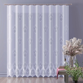 Wisan jacquard vitrage -   Nitina Gordijn 300x245 cm - Curtains  - hoogwaardig jacquardgordijn- wit-