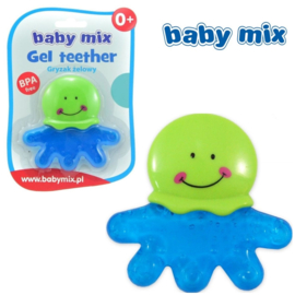 Baby mix |  bijtring | Octopus | groen - blauw | 0m+