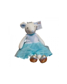 Tulilo   |  Ann |  muis |  knuffel | turkoois | 37 cm, |0m+ |