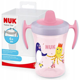 Nuk Fles Evolution Trainer Cup roze, 230ml, 6 m+