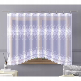 Wisan jacquard vitrage -  Tawa Gordijn 300x180 cm - Curtains  - hoogwaardig jacquardgordijn- wit-