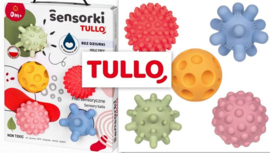 Tullo Sensorische ballen zonder gat- pastel -  Set van 5- 0m+ 0+ maanden