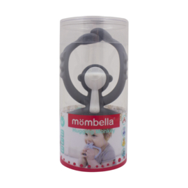 Mombella | Aap | Bijtring voor tandjes | siliconen | grijs |