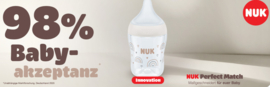 NUK Newborn Gift Set | Cadeauset voor pasgeborenen met Perfect Match Fles 150 ml en MommyFeel Fopspenen 0–9 m | Anti-koliek, BPA-vrij |