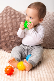 Tullo | Sensorische ballen | zonder gat | Set van 4  | 0m+ 0+ maanden