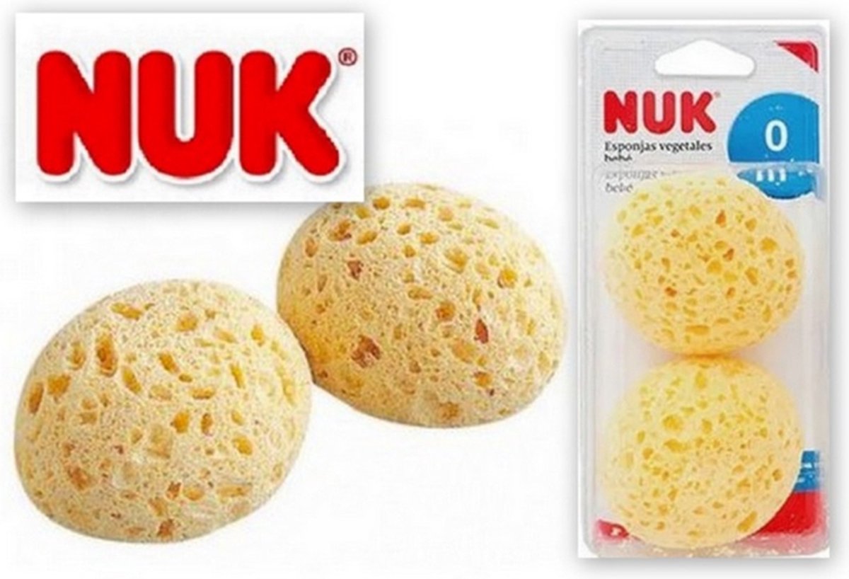 NUK | Babysponzen | Set van 2 | 0+maanden |