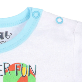 Nini- romper met korte mouwen - SUMMER FUN -  biologisch katoen