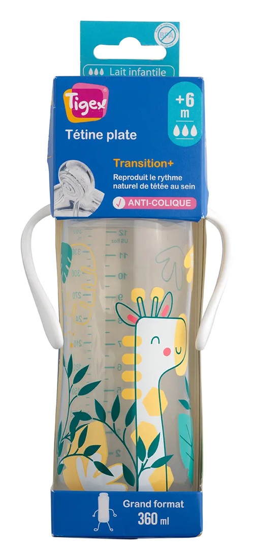 Tigex | TRANSITION 360ml |  fles met handvatten  | +6m |