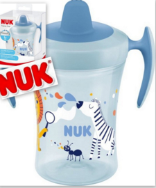 Nuk Fles Evolution Trainer Cup blauw, 230ml, 6 m+