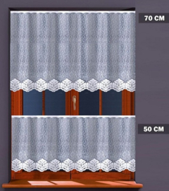 Jacquard vitrage 200x 50 cm - Gordijnen - Curtains - Jacquardgordijnen-