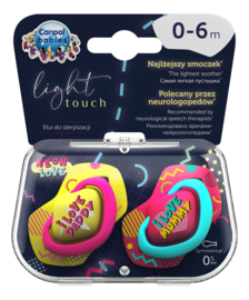 Canpol Babies Neon Love fopspenen 2 st. set
