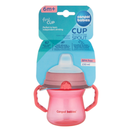 Canpol Babies | babybeker met siliconen tuit | FirstCup | 150ml