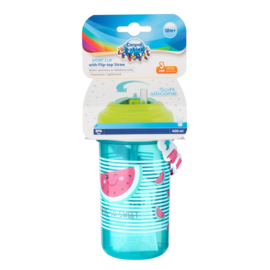 Canpol Babies | bidon met opvouwbare siliconen buis | 400ml | So Sweet | roze