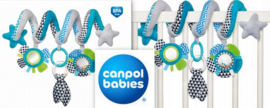 Canpol babies Interactive Spiraal to the Crib / Kinderwagen ZIGZAG blauw 0 m+ Blauw