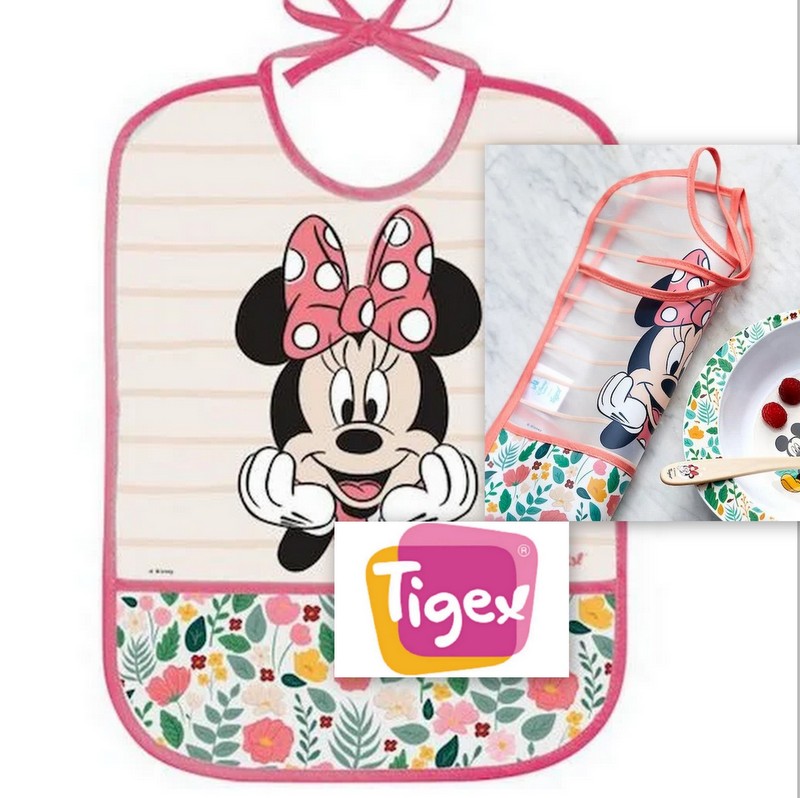 Tigex |  Waterdichte Slabbetje | Disney  Minnie |  Roze |  6 m+