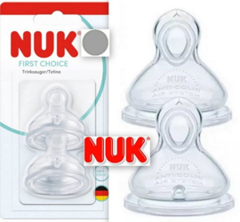 NUK |  First Choice Siliconen |    Anti-Colic  | 2 Stuks |