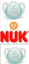 NUK  Expert |  Blauwe siliconen fopspenen  | 0-6 maanden |  2st. set |