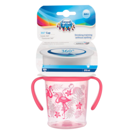 Canpol Babies JUNGLE   babybeker 360° 270ml - 6m+
