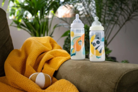 Tigex- TRANSITION+ fles 300ml-  Fosforescerende nacht- panda- silicon speen