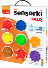 Tullo Sensorische ballen zonder gat- Set van 8- 0m+ 0+ maanden