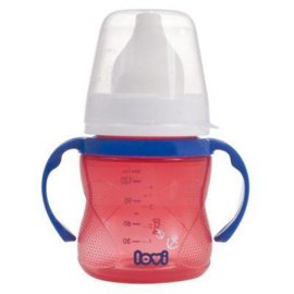 LOVI Marine rood trainingsbeker 6+ m, 150 ml