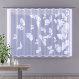 Wisan Vlinders Vice Versa -150 x 250 cm,  Jacquard paneelgordijn,  gordijn curtains wit-