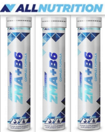 ALLNUTRITION | ZMA + B6 | 3×20 Bruistabletten | Magnesium, Zink en Vitamine B6 voor Actieve Mannen en Vrouwen | CitroensmaakProductbeschrijving: ALLNUTRITION ZMA + B6 is een voedingssupplement in bruistabletvorm met citroensmaak. Het bevat magnesium, zink