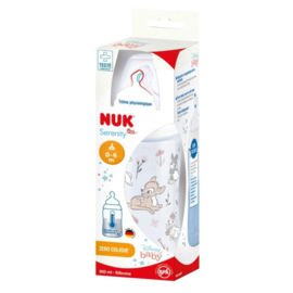 NUK  Serenity Plus | Disney Baby  | Bambi  |  Fles |  0-6  maanden |  300 ml | speen maat: M  |