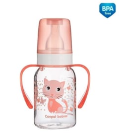 Canpol Babies Oefen Babyfles - met handvatten -  3 m+/ 120 ml