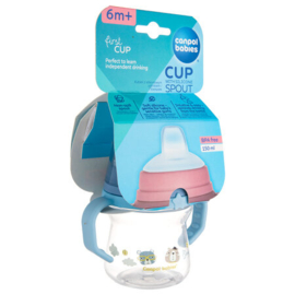 Canpol Babies | BONJOUR PARIS |   babybeker met siliconen tuit  | First Cup |  150ml | 6 m+