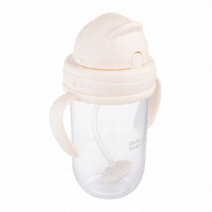 Canpol Baby |  Rietjesbeker met Handvaten | met Flip-top verzwaard rietje  | 270ml
