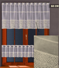 Jacquard vitrage 145 x 60 cm - Gordijnen - Curtains - Jacquardgordijnen-