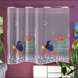 Wisan  jacquard vitrage Gordijn 200 x 160 cm Geschilderd jacquardgordijn  voor kinderen