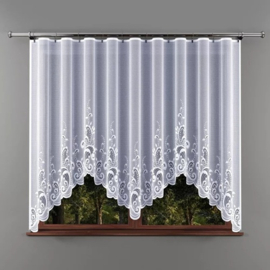 Wisan- Donata - jacquard vitrage -  Gordijn 400 x170 cm - Curtains  - Jacquardgordijnen- wit-