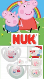 NUK Star siliconen fopspeen - Peppa Pig