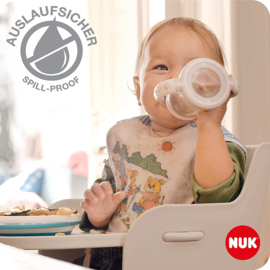 NUK Serenity Plus | overgangsbeker  met handvat 150ml | groen | 4+ maanden |