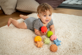 Tullo Sensorische ballen zonder gat- pastel -  Set van 8- 0m+ 0+ maanden