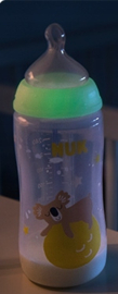 NUK - First choice - koala-  babyfles  0-6 maanden - maat M -300 ml