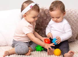 Tullo | Sensorische ballen | zonder gat | Set van 4  | 0m+ 0+ maanden